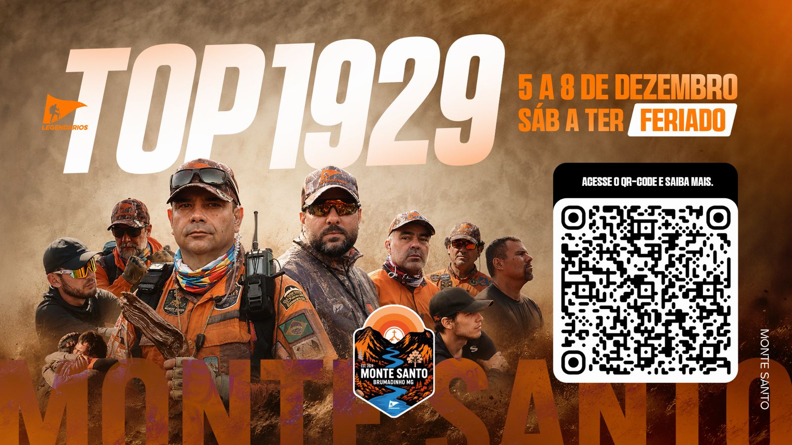 Banner TOP 1929 Monte Santo — jornada de homens